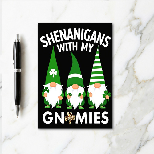 Gnomies Shenanigans Festive Card