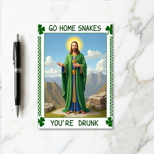Go Home Snakes Funny Card