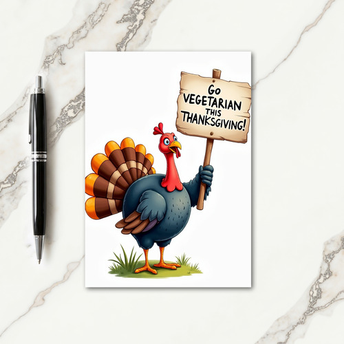 Go Vegetarian Thanksgiving Card