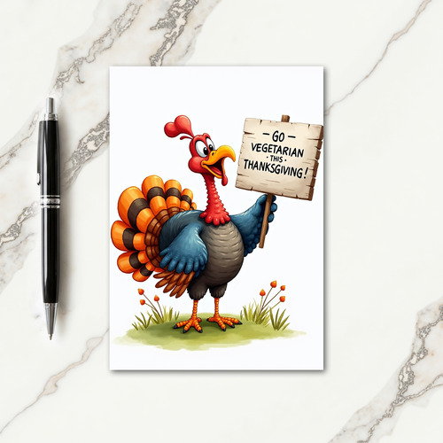 Go Vegetarian This Thanksgiving Card thumbnail
