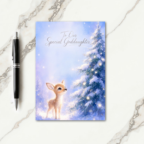 Goddaughter Christmas Card
