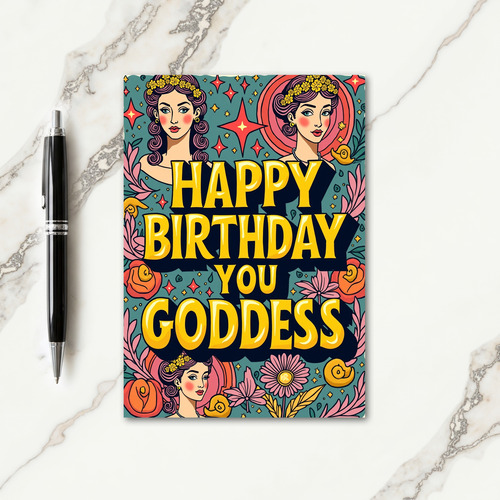 Goddess Birthday Card