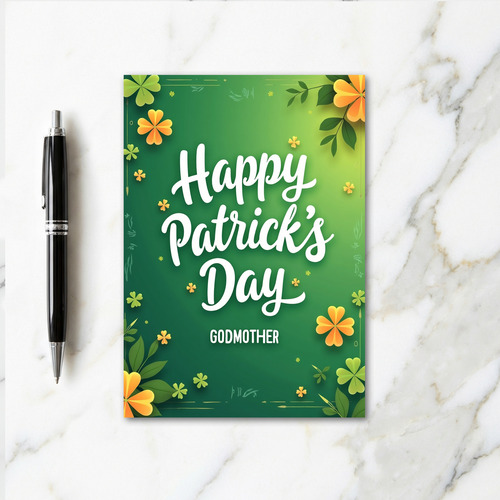 Godmother Patrick Day Green Card