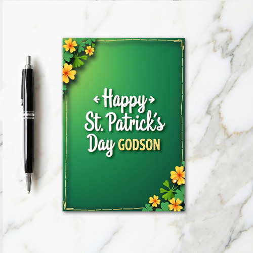 Godson St Patricks Day Card
