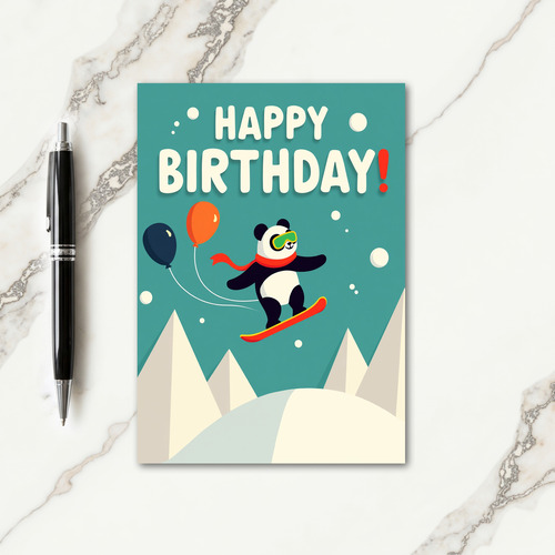 Goggles Adventure Birthday Card