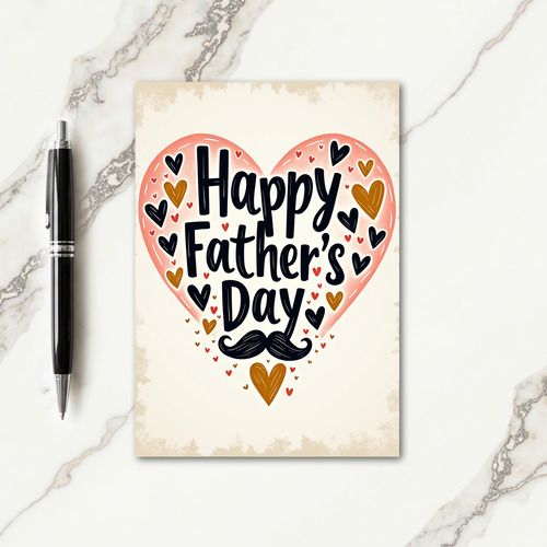 Gold Accents Fathers Day Card