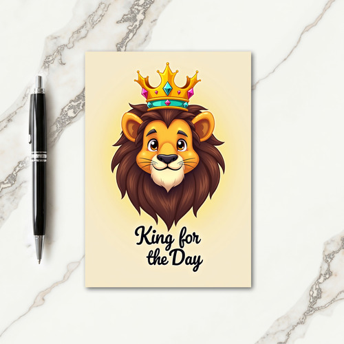 Golden Animal Fathers Day Card