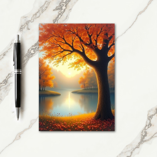 Golden Autumn Blessings Card thumbnail