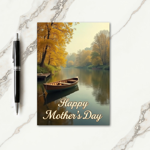 Golden Autumn Mothers Day Card