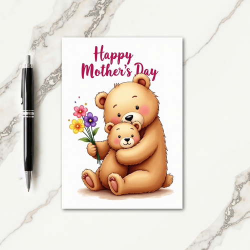 Golden Bears Mothers Day Love Card