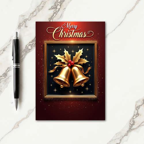 Golden Bells Holiday Card