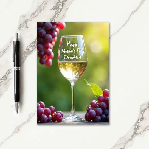 Golden Beverage Mothers Day Card