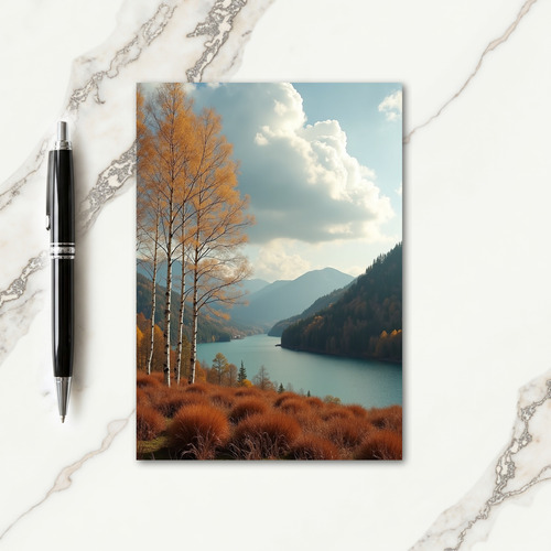 Golden Birches Thanksgiving Card thumbnail