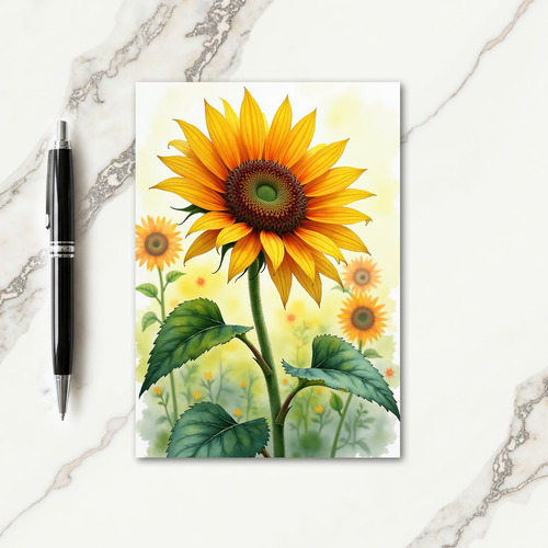 Golden Birthday Bloom Card