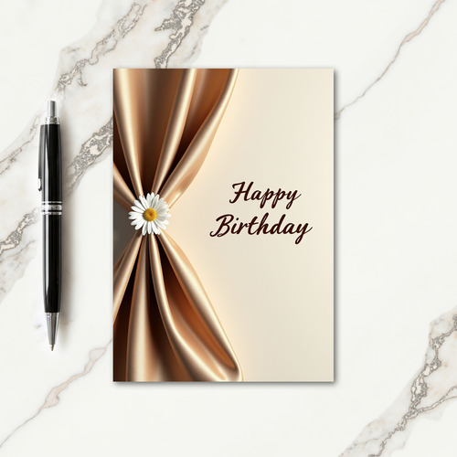 Golden Birthday Fabric Card