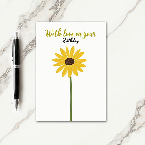 Golden Birthday Love Card