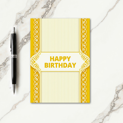 Golden Birthday Pattern Card