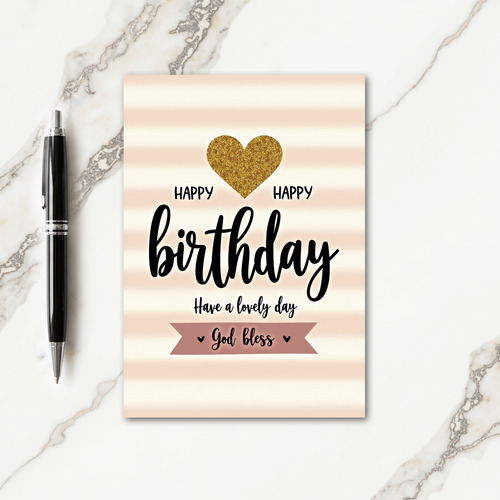 Golden Birthday Sparkle Card