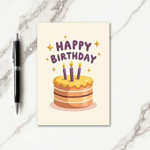 Golden Birthday Treat Card