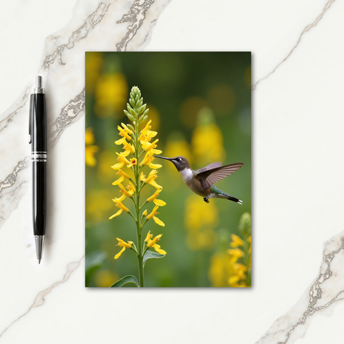 Golden Bloom Bird Mother Day Card