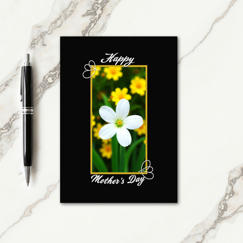 Golden Bloom Floral Card