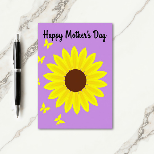 Golden Bloom Mothers Day Card