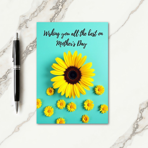 Golden Bloom Mothers Day Note Card