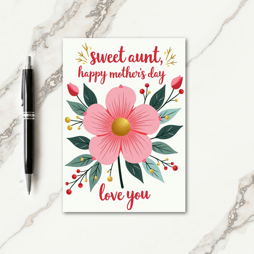 Golden Bloom Mothers Love Card