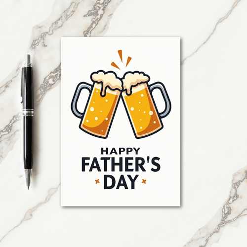 Golden Brew Fathers Day Card