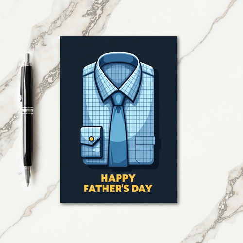Golden Button Fathers Day Card