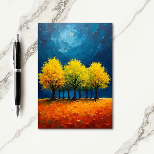 Golden Canopy Birthday Card