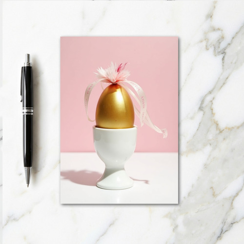 Golden Celebration Egg Card