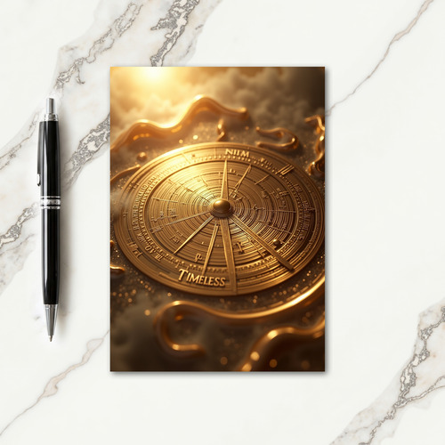Golden Celestial Fathers Day Card