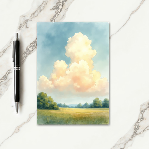Golden Cloud Fathers Day Card