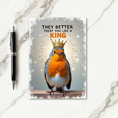 Golden Crown Birthday Card