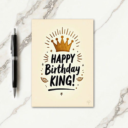 Golden Crown Celebration Card