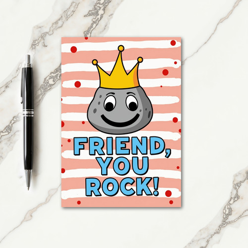 Golden Crown Friend Card