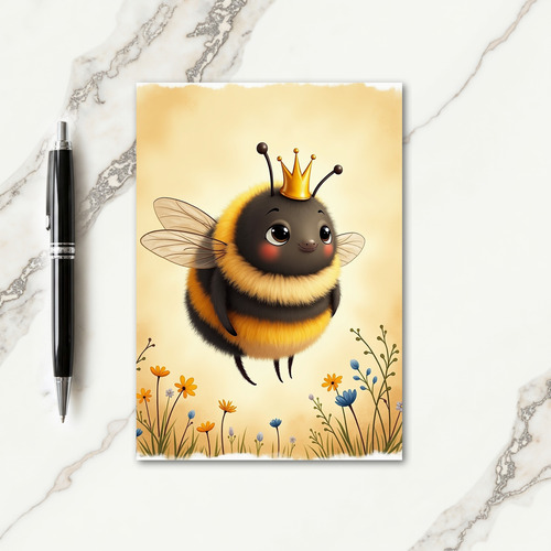 Golden Crowned Insect Mothers Day Card