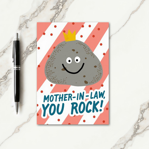 Golden Crowned Mothers Day Card