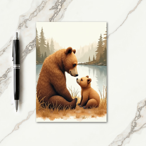 Golden Cub Fathers Day Card