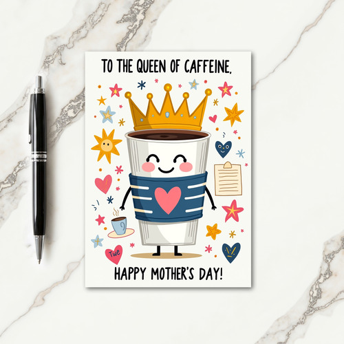 Golden Cup Of Joy Card
