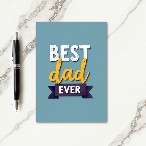 Golden Dad Script Fathers Day Card