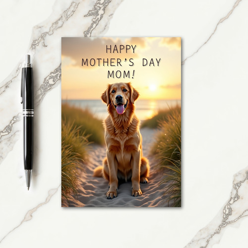 Golden Dog Path Card