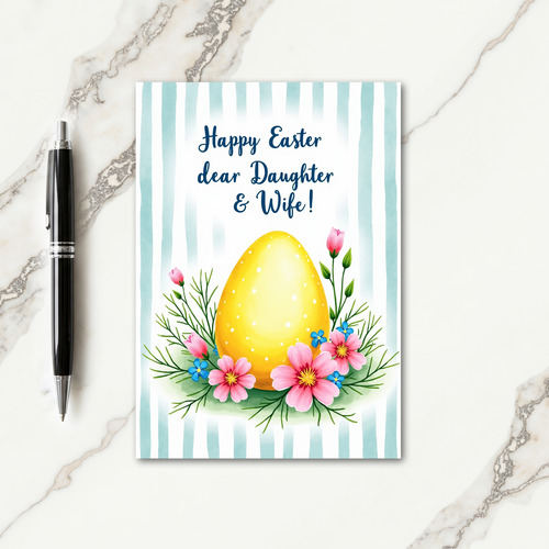 Golden Dots Springtime Card
