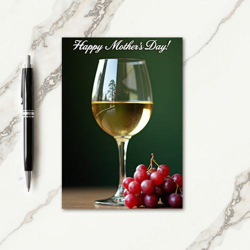 Golden Drink Mothers Day Card