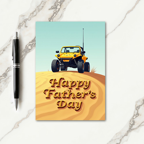 Golden Dune Fathers Day Card