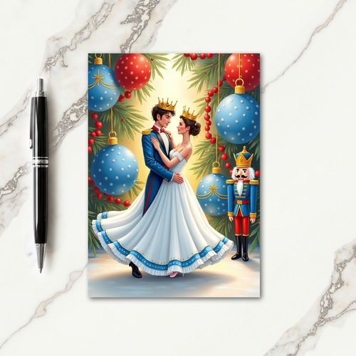 Golden Embrace Christmas Card