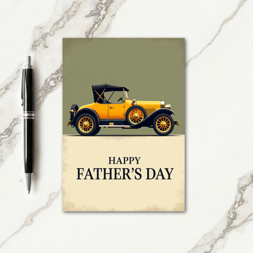 Golden Era Fathers Day Card