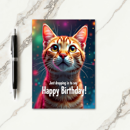 Golden Eyes Birthday Card