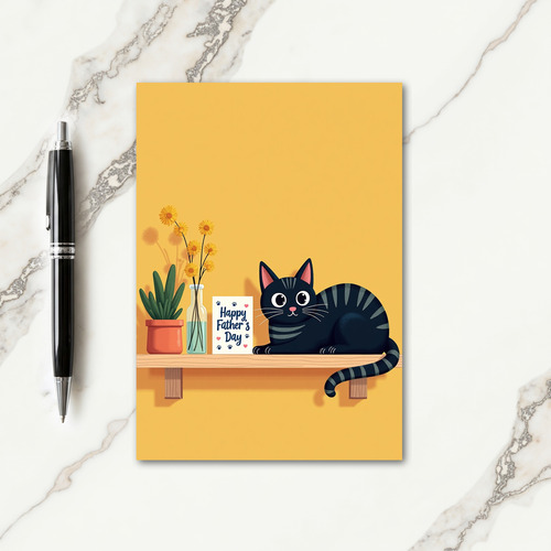 Golden Fathers Day Animal Card